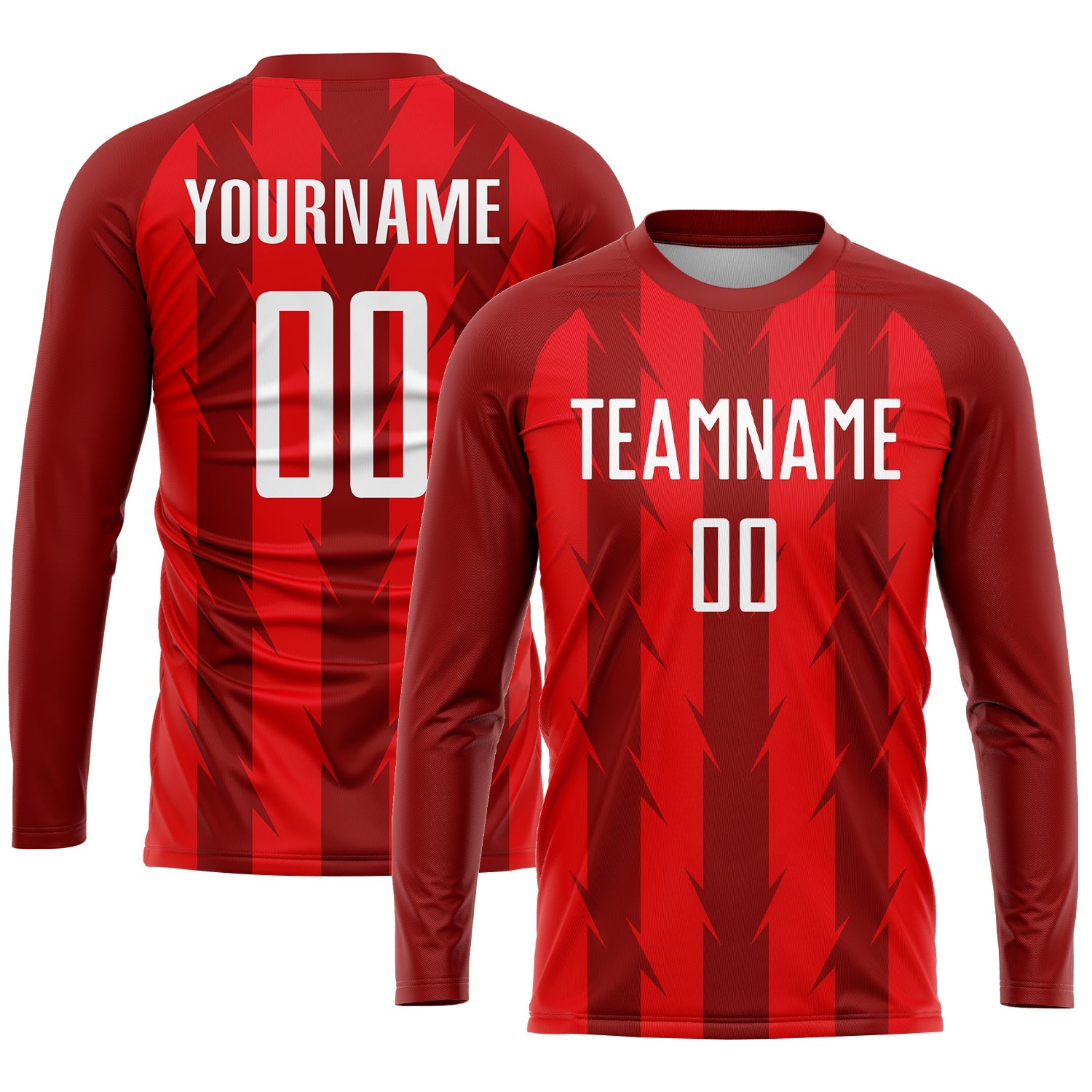 Custom Red White Sublimation Soccer Uniform Jersey - Sky-Custom