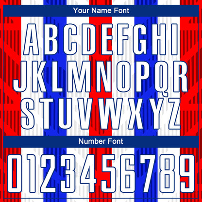 Custom White White-Royal Sublimation Soccer Uniform Jersey - Sky-Custom