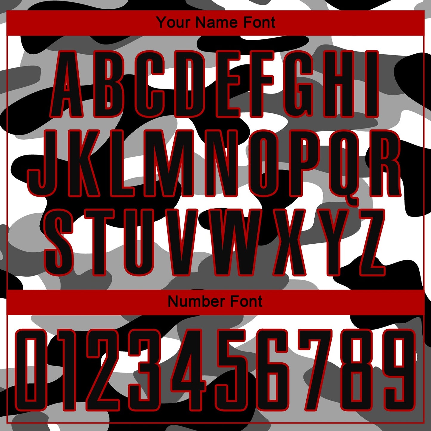 Custom Camo Black-Red Sublimation Salute To Service Soccer Uniform Jersey - Sky-Custom