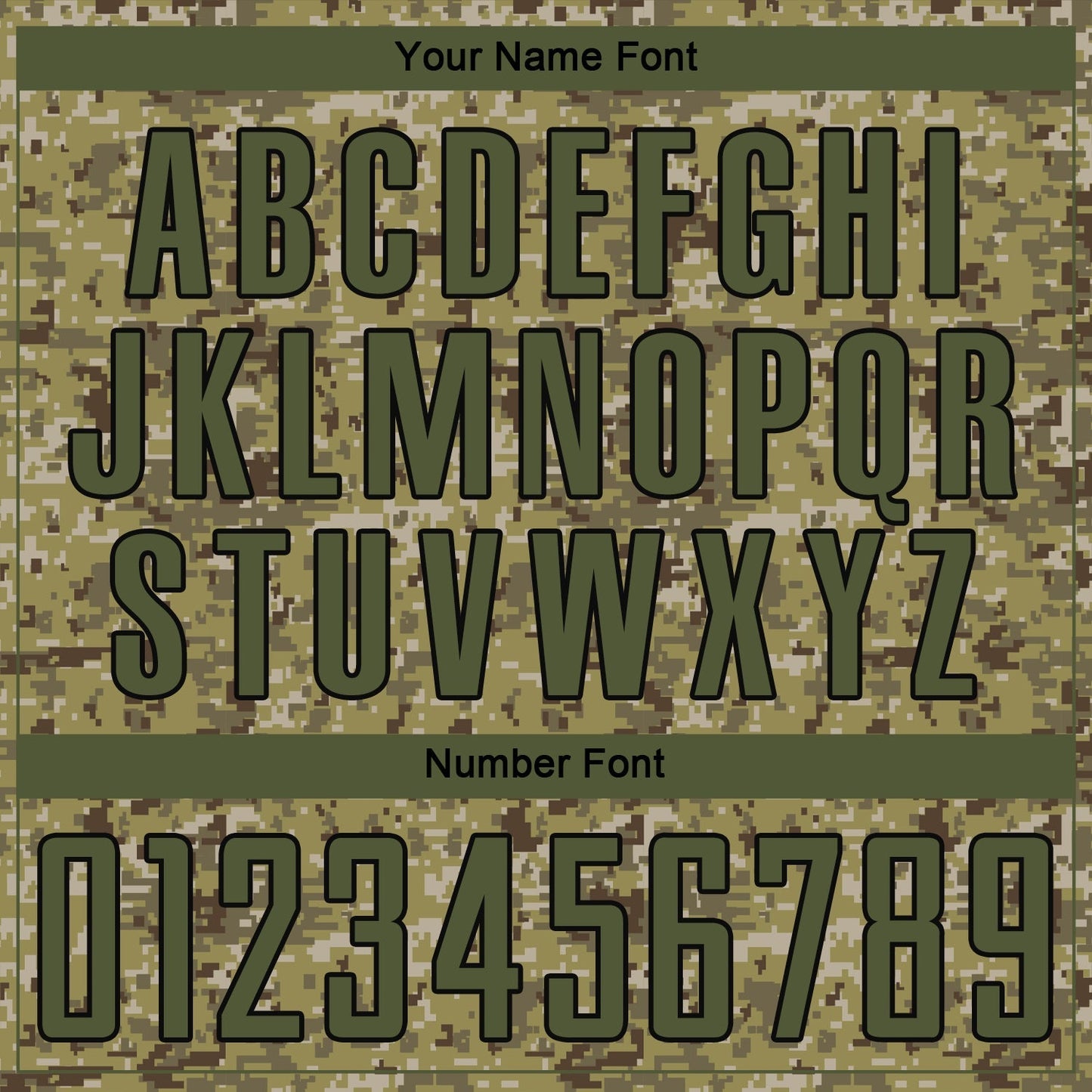 Custom Camo Olive-Black Sublimation Salute To Service Soccer Uniform Jersey - Sky-Custom