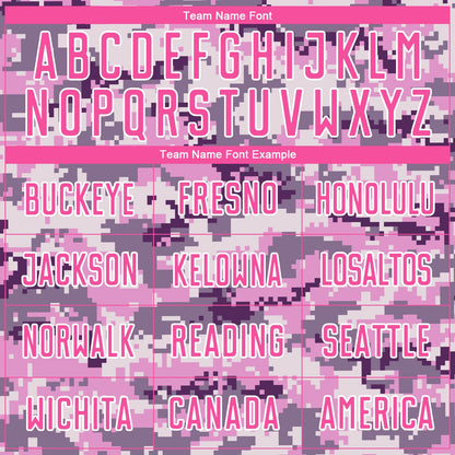 Custom Camo Pink-White Sublimation Salute To Service Soccer Uniform Jersey - Sky-Custom