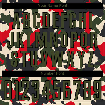 Custom Camo Olive-Black Sublimation Salute To Service Soccer Uniform Jersey - Sky-Custom