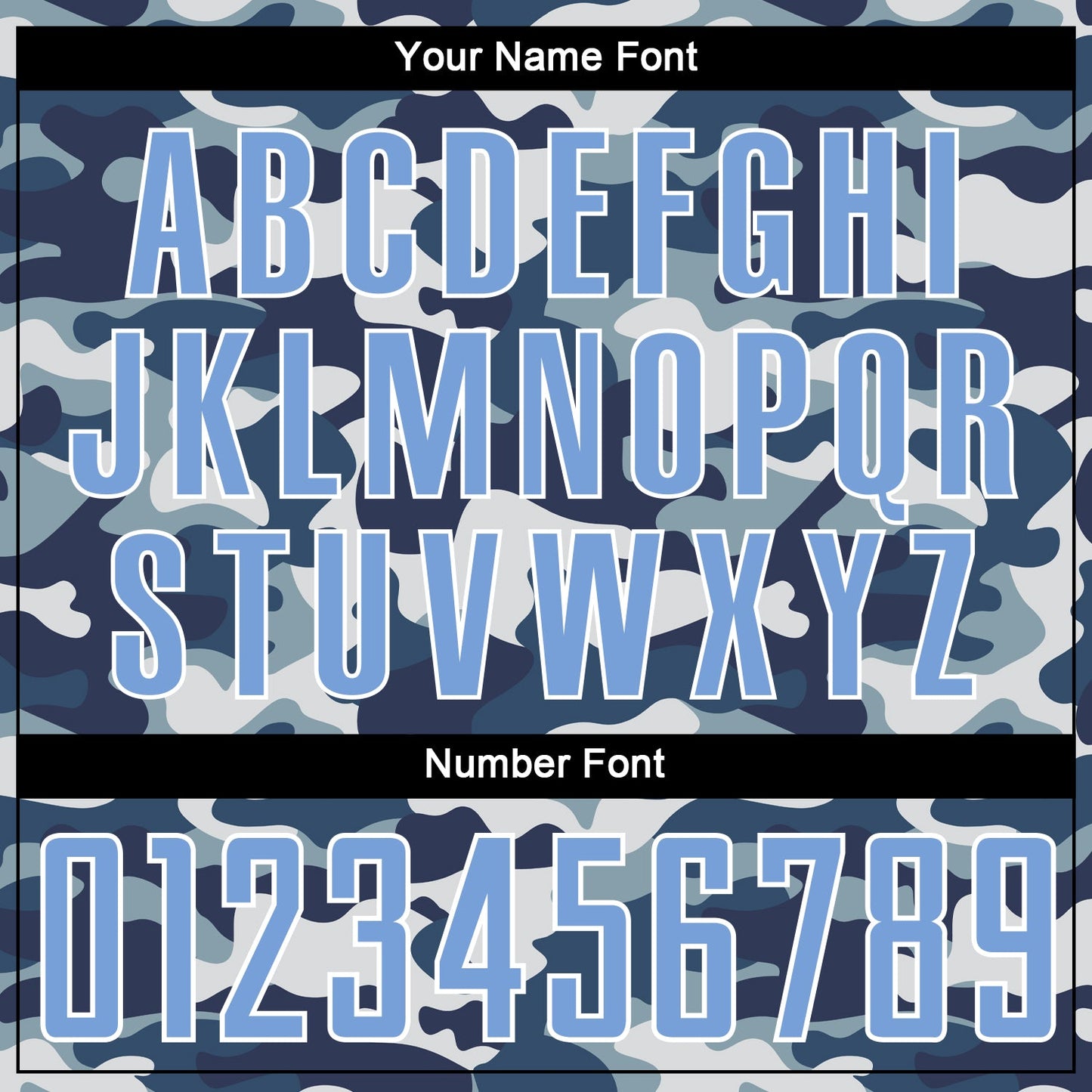 Custom Camo Light Blue-Royal Sublimation Salute To Service Soccer Uniform Jersey - Sky-Custom