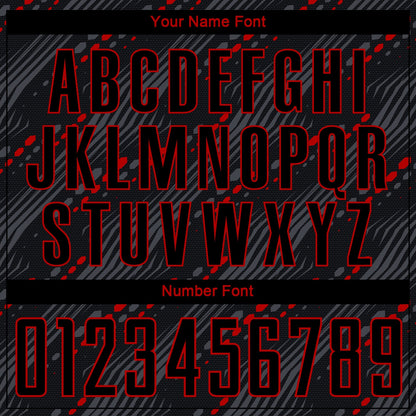 Custom Black Red Sublimation Soccer Uniform Jersey - Sky-Custom