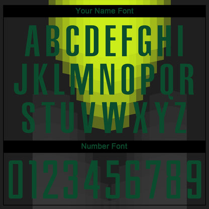 Custom Black Kelly Green Sublimation Soccer Uniform Jersey - Sky-Custom
