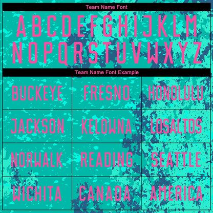 Custom Teal Pink-Royal Sublimation Soccer Uniform Jersey - Sky-Custom