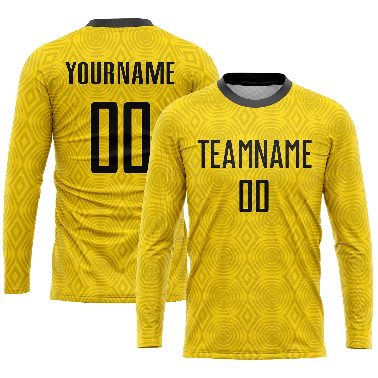 Custom Gold Black Sublimation Soccer Uniform Jersey - Sky-Custom