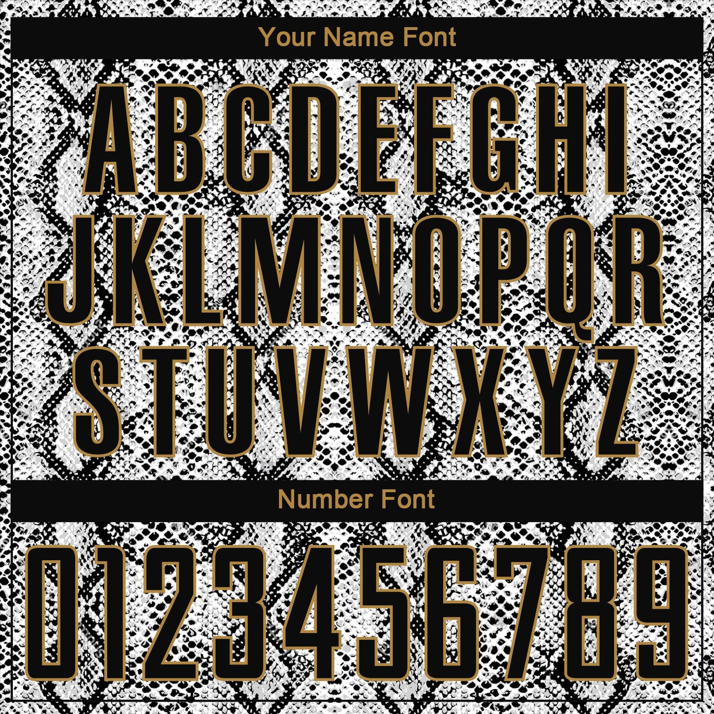 Custom Black Black-Old Gold Sublimation Snakeskin Soccer Uniform Jersey - Sky-Custom