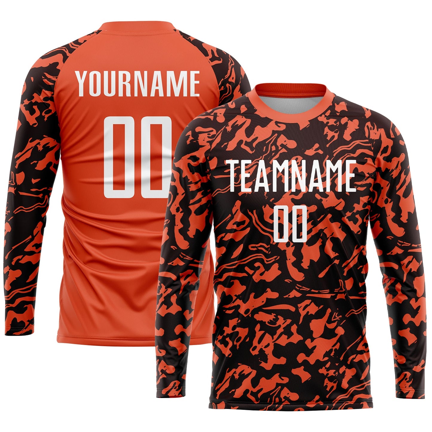 Custom Orange White-Black Sublimation Soccer Uniform Jersey - Sky-Custom