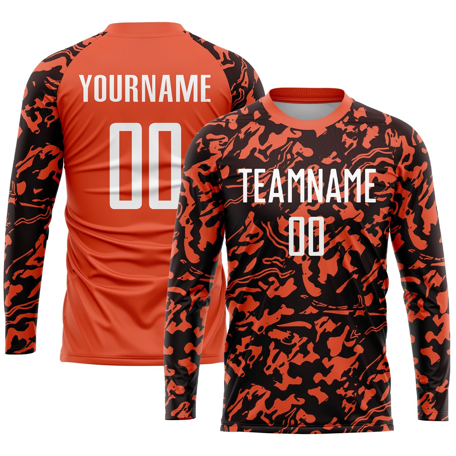Custom Orange White-Black Sublimation Soccer Uniform Jersey - Sky-Custom