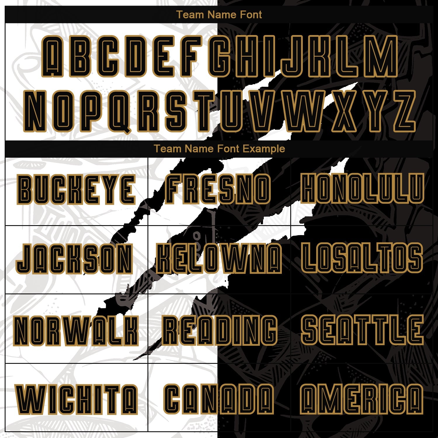 Custom Graffiti Pattern Black-Old Gold Scratch Sublimation Soccer Uniform Jersey - Sky-Custom
