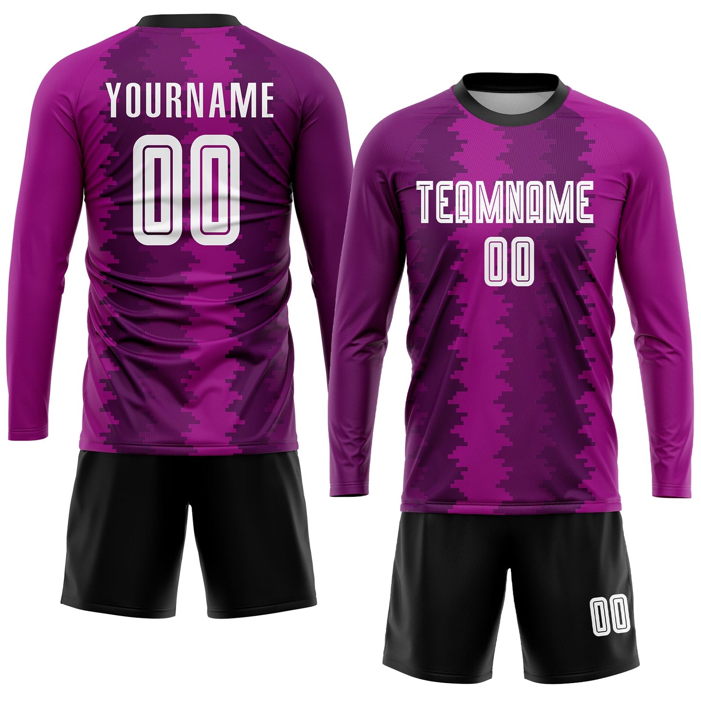 Custom Purple White-Pink Sublimation Soccer Uniform Jersey - Sky-Custom
