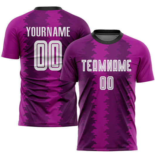Custom Purple White-Pink Sublimation Soccer Uniform Jersey - Sky-Custom