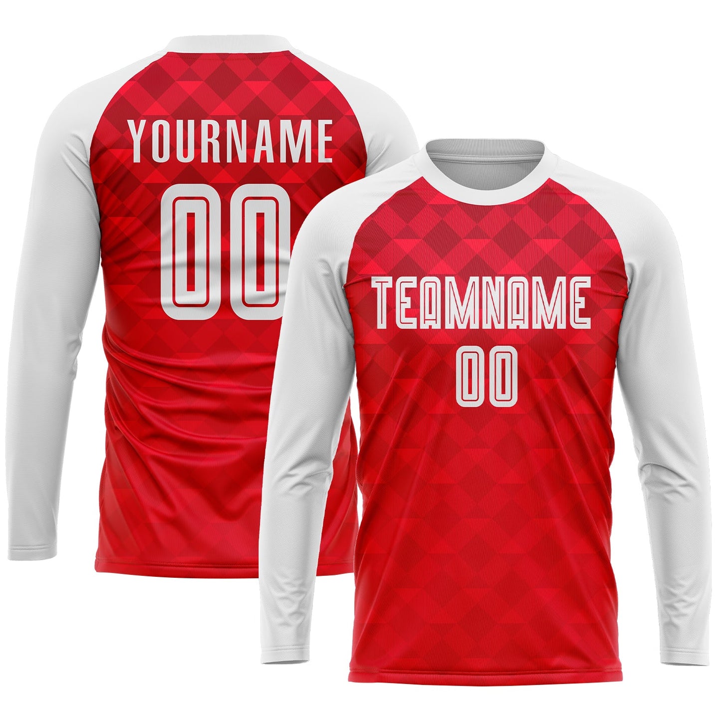 Custom Red White Away Sublimation Soccer Uniform Jersey - Sky-Custom