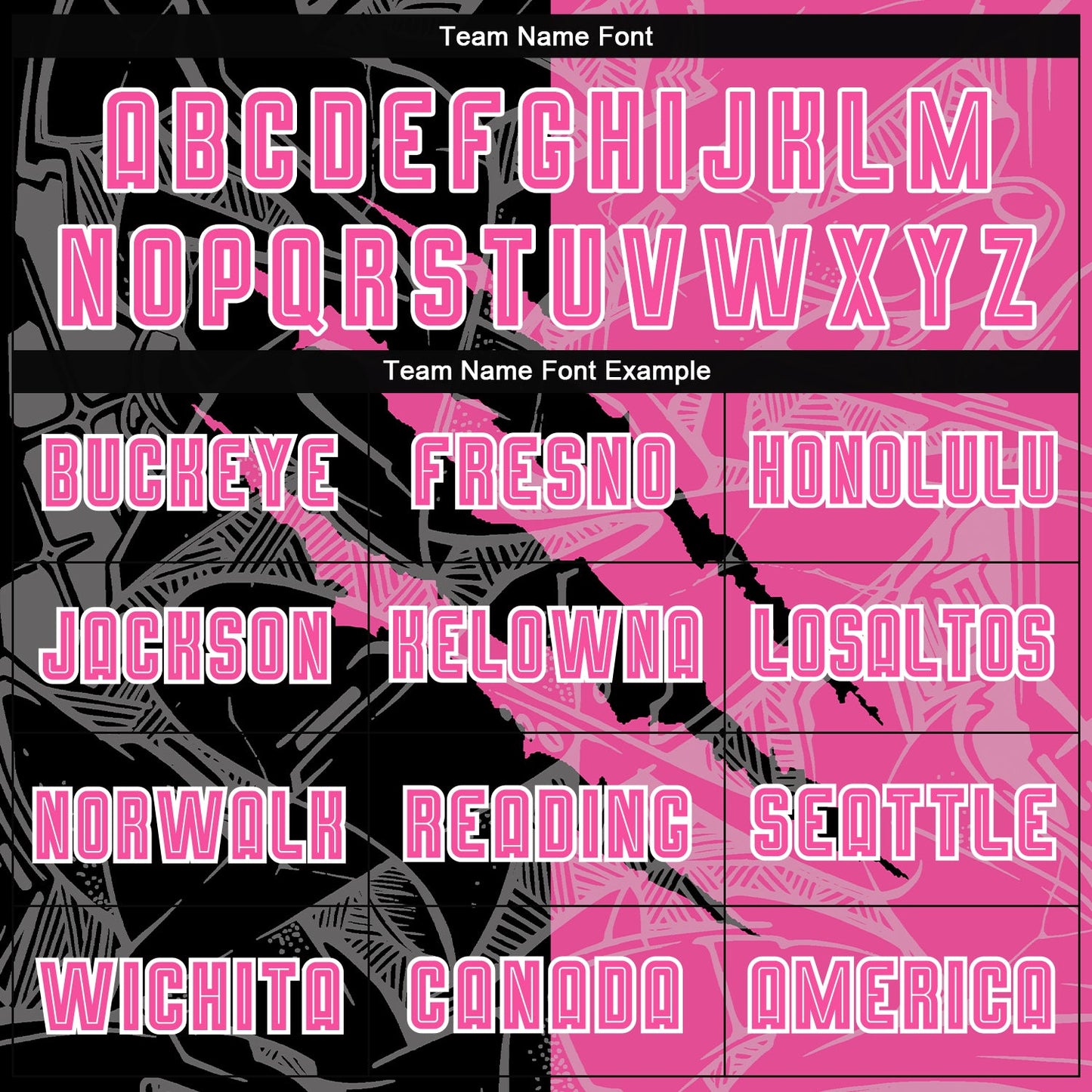 Custom Graffiti Pattern Pink Black-White Scratch Sublimation Soccer Uniform Jersey - Sky-Custom