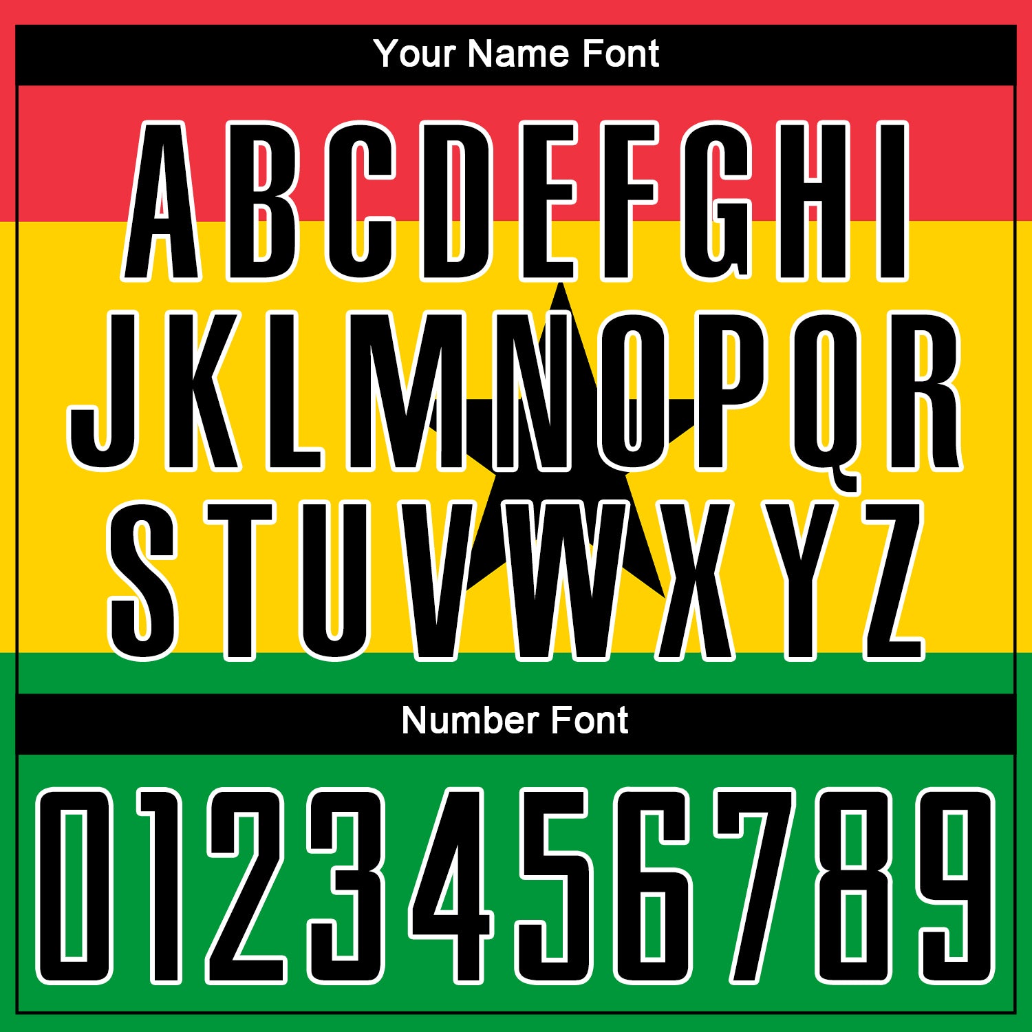 Custom Red Black Gold-Kelly Green Sublimation Ghanaian Flag Soccer Uniform Jersey - Sky-Custom