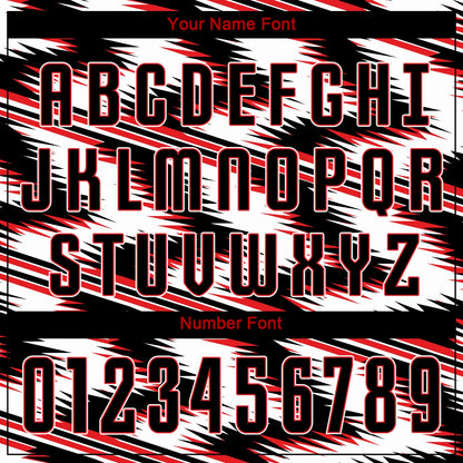 Custom White Black-Red Sublimation Soccer Uniform Jersey - Sky-Custom