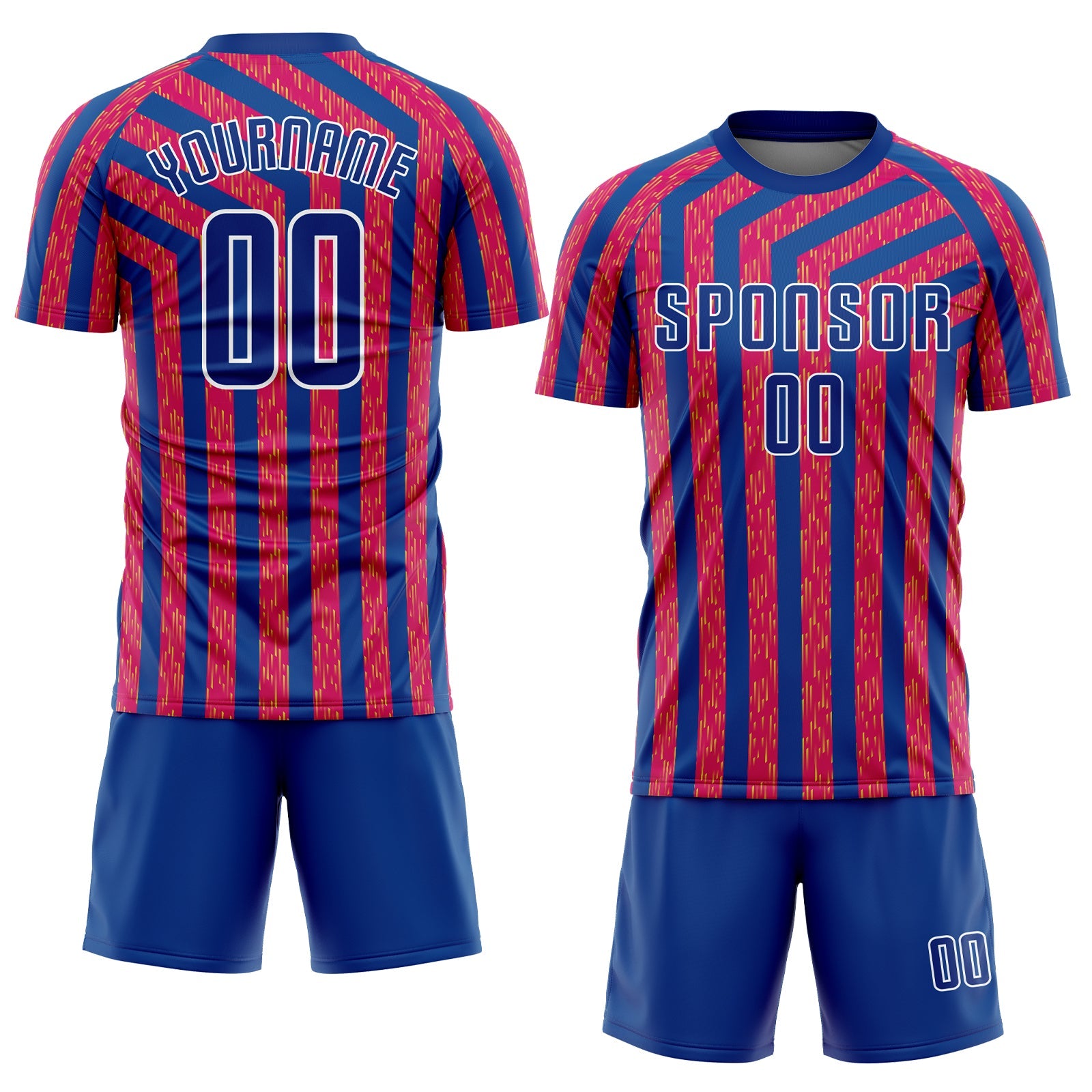 Custom Red Royal-White Sublimation Soccer Uniform Jersey - Sky-Custom