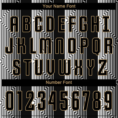 Custom Black Black-Old Gold Sublimation Soccer Uniform Jersey - Sky-Custom