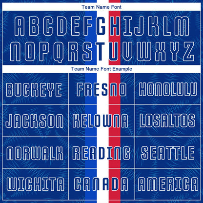 Custom Royal Royal-Red Sublimation Soccer Uniform Jersey - Sky-Custom