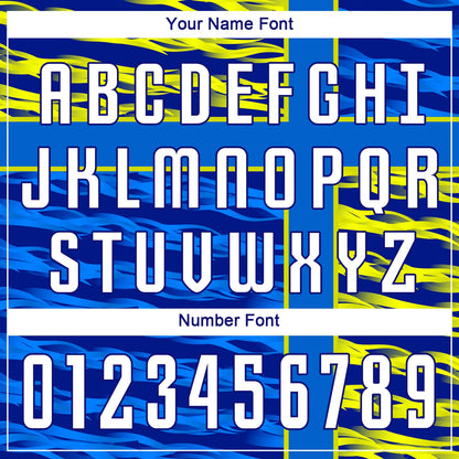 Custom Royal White Navy-Gold Sublimation Soccer Uniform Jersey - Sky-Custom