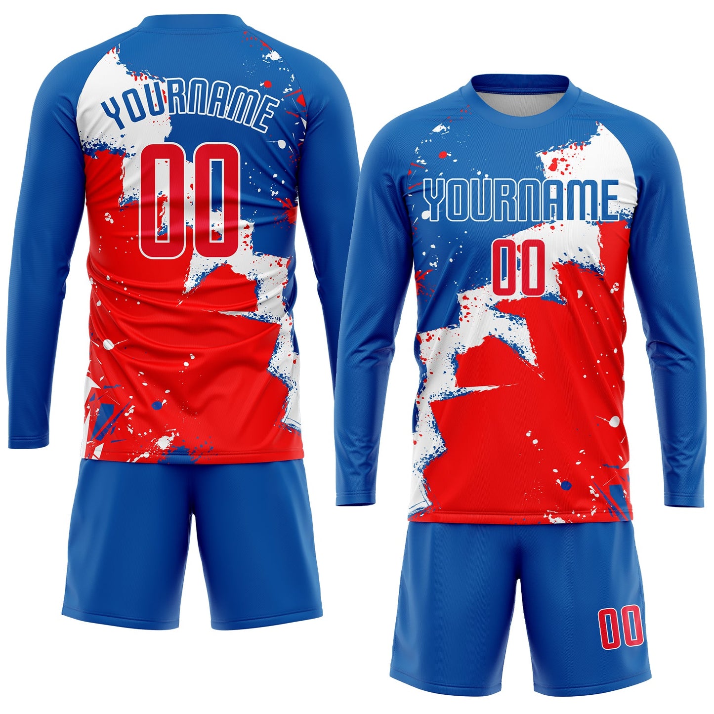 Custom Royal Red-White Sublimation Soccer Uniform Jersey - Sky-Custom