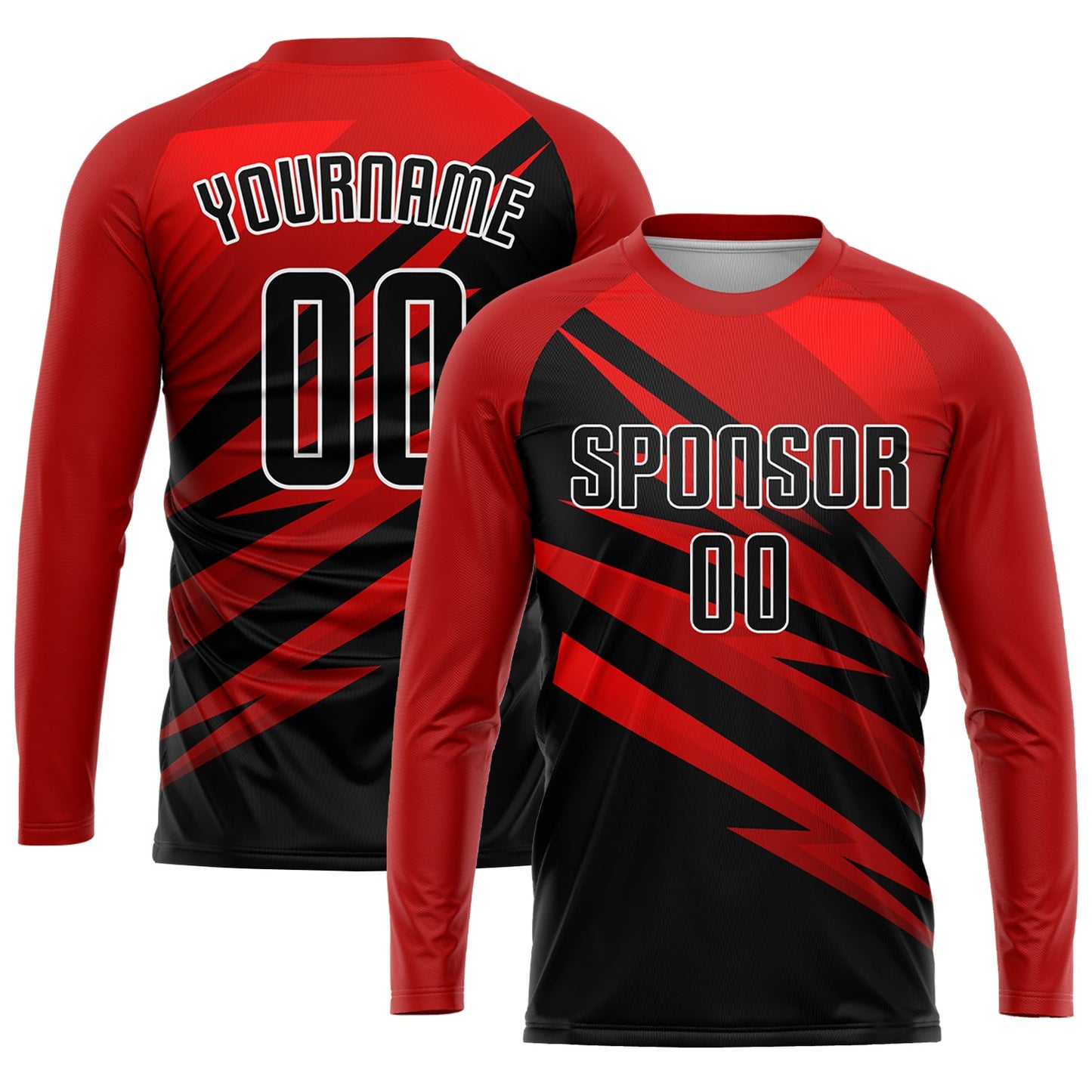 Custom Red Black-White Sublimation Soccer Uniform Jersey - Sky-Custom