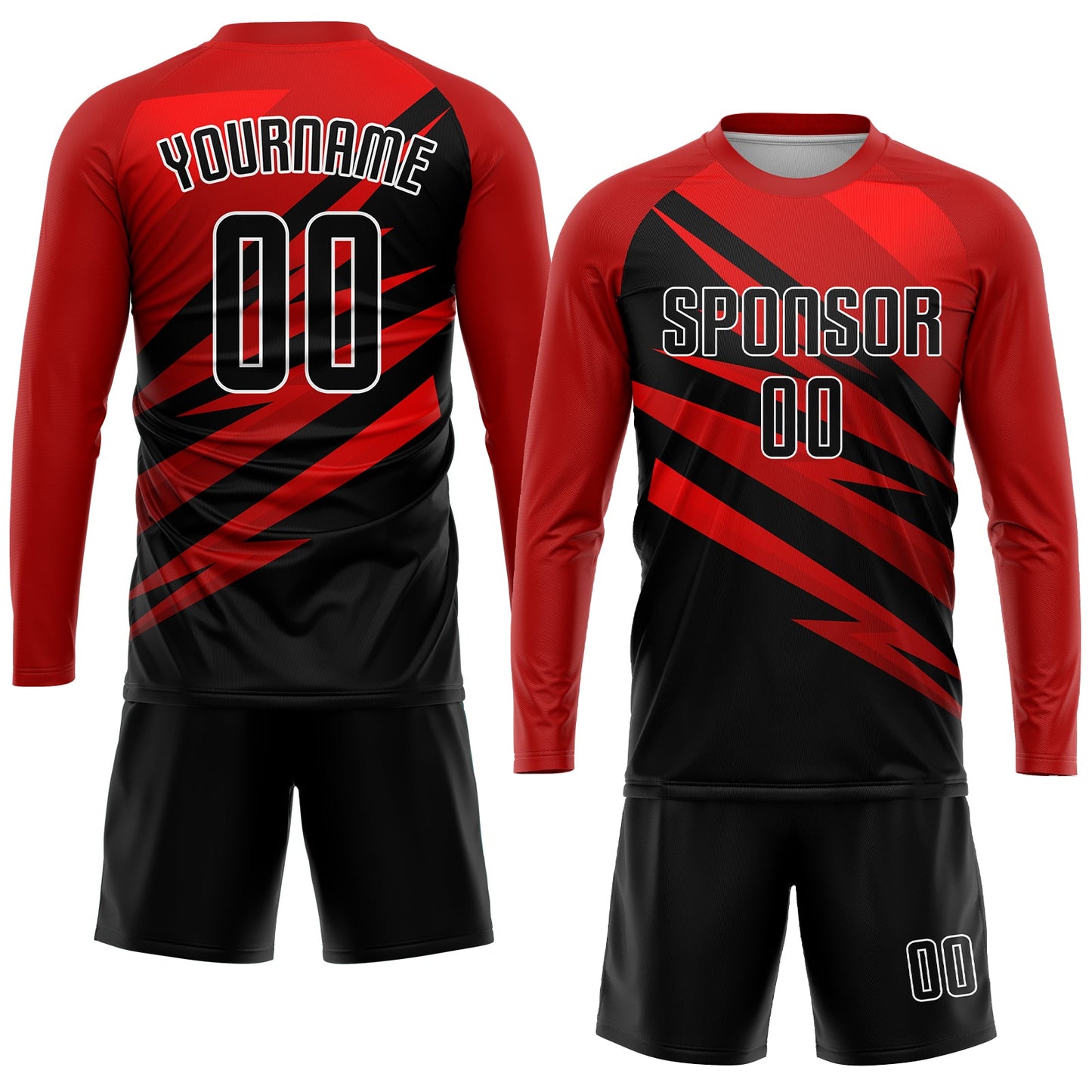 Custom Red Black-White Sublimation Soccer Uniform Jersey - Sky-Custom