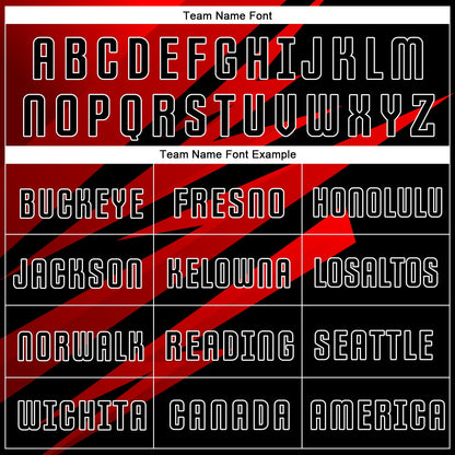 Custom Red Black-White Sublimation Soccer Uniform Jersey - Sky-Custom