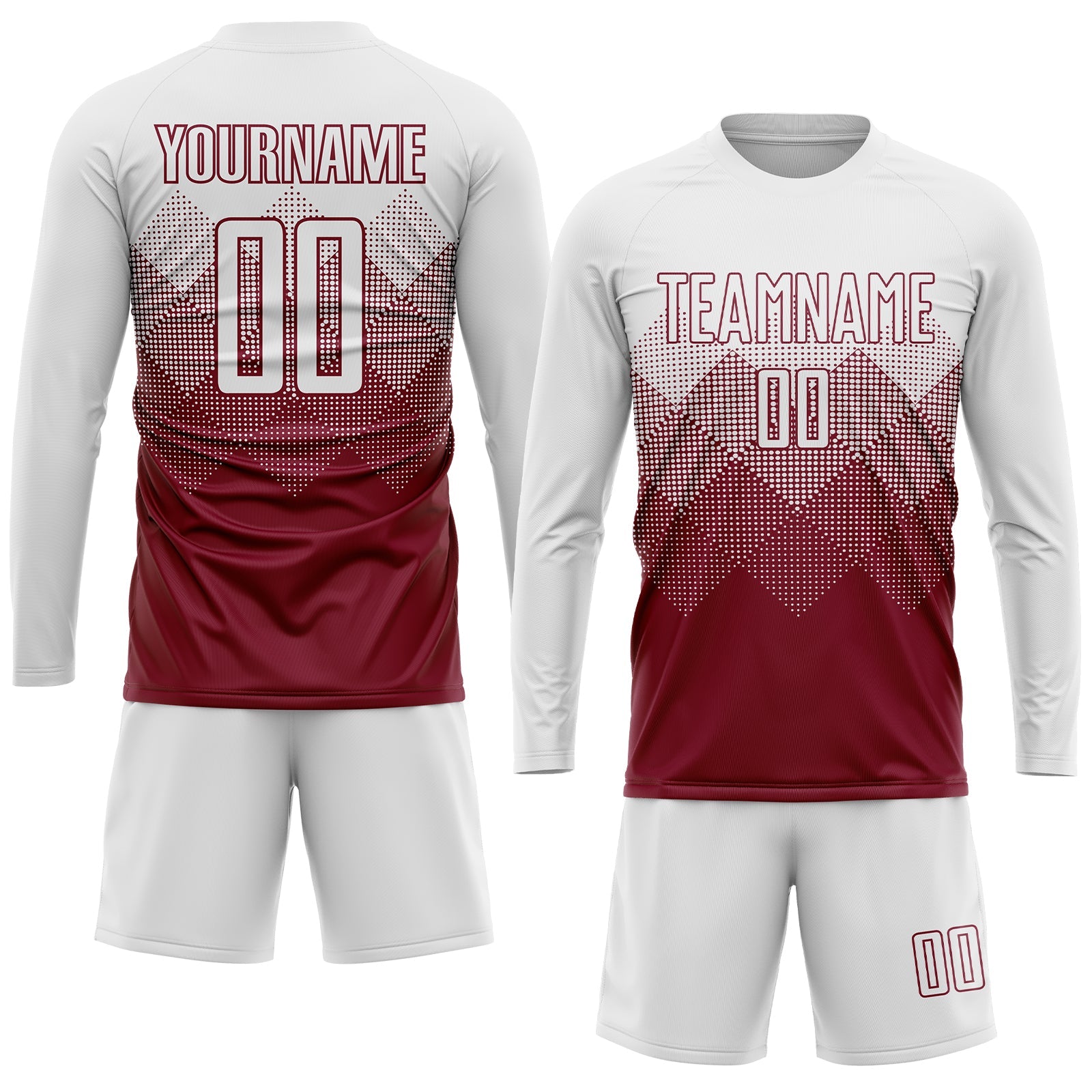 Custom Crimson White Sublimation Soccer Uniform Jersey - Sky-Custom
