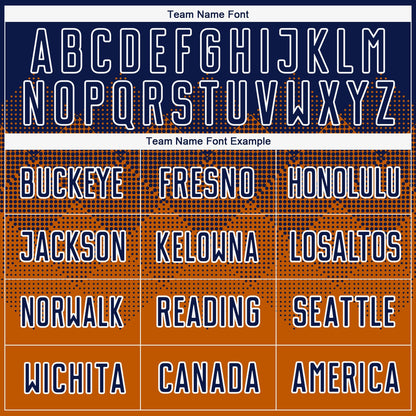 Custom Texas Orange Navy-White Sublimation Soccer Uniform Jersey - Sky-Custom
