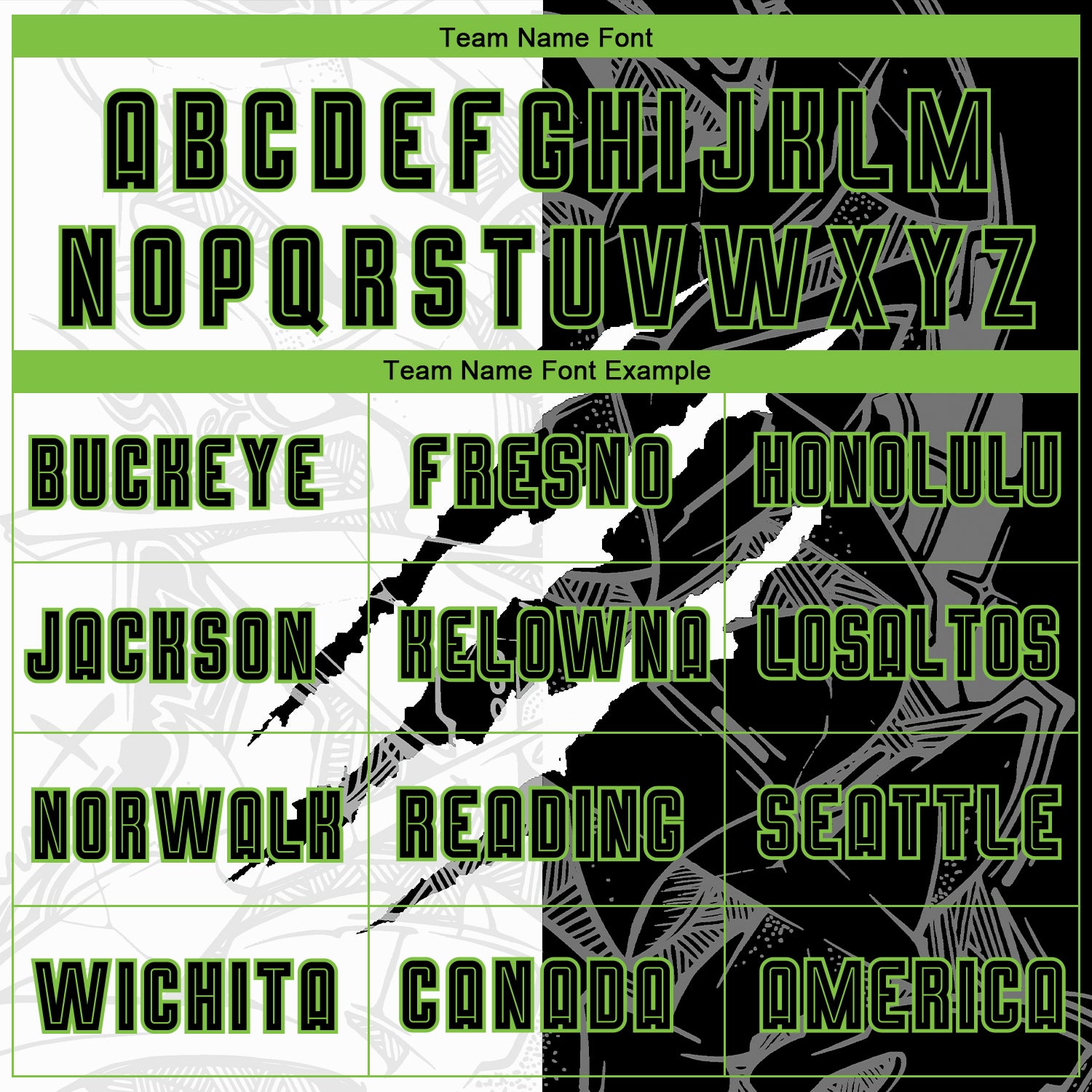 Custom Graffiti Pattern Black-Neon Green Scratch Sublimation Soccer Uniform Jersey - Sky-Custom