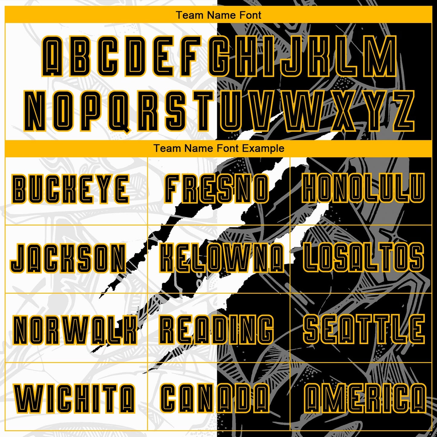 Custom Graffiti Pattern Black-Gold Scratch Sublimation Soccer Uniform Jersey - Sky-Custom