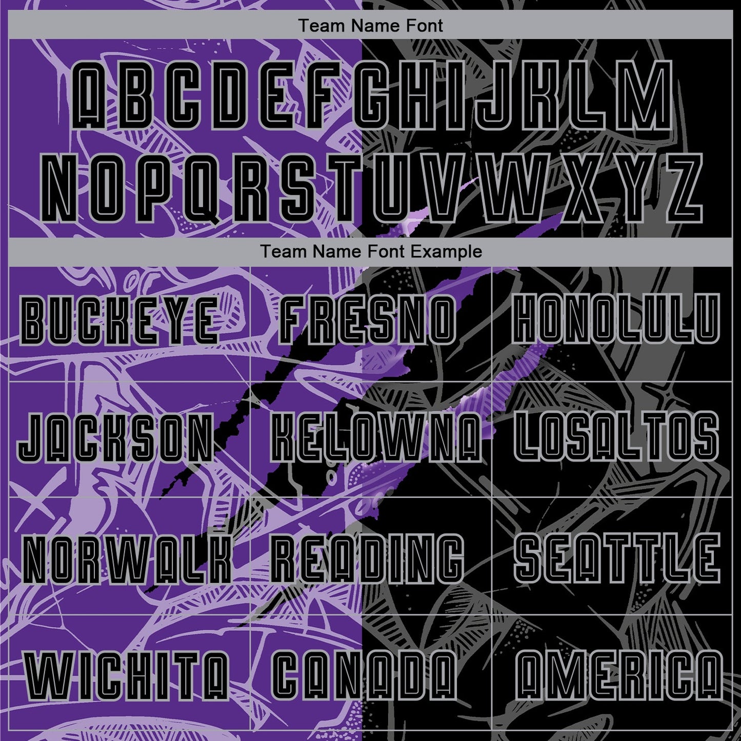 Custom Graffiti Pattern Black Purple-Gray Scratch Sublimation Soccer Uniform Jersey - Sky-Custom
