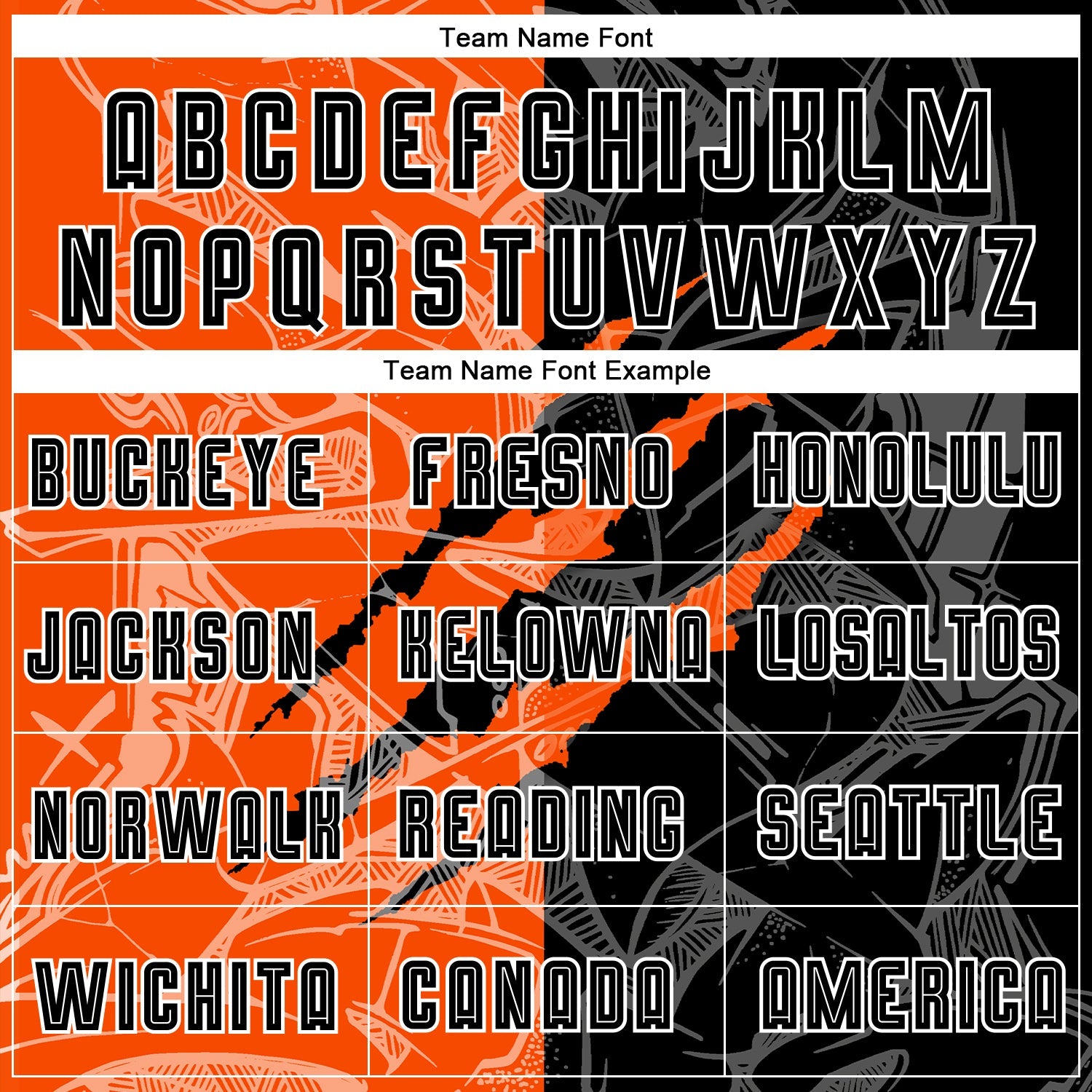 Custom Graffiti Pattern Black-Orange Scratch Sublimation Soccer Uniform Jersey - Sky-Custom