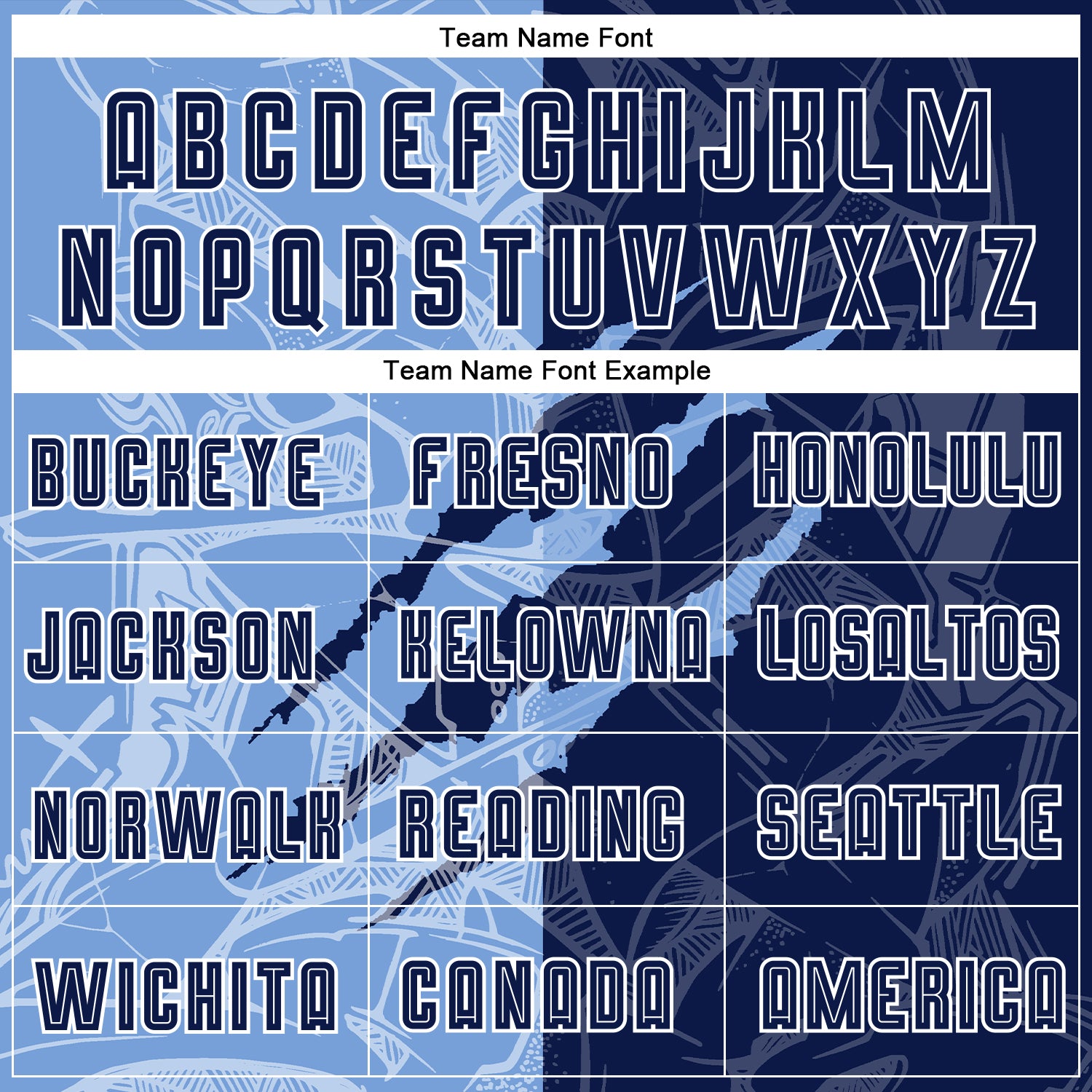 Custom Graffiti Pattern Navy-Light Blue Scratch Sublimation Soccer Uniform Jersey - Sky-Custom