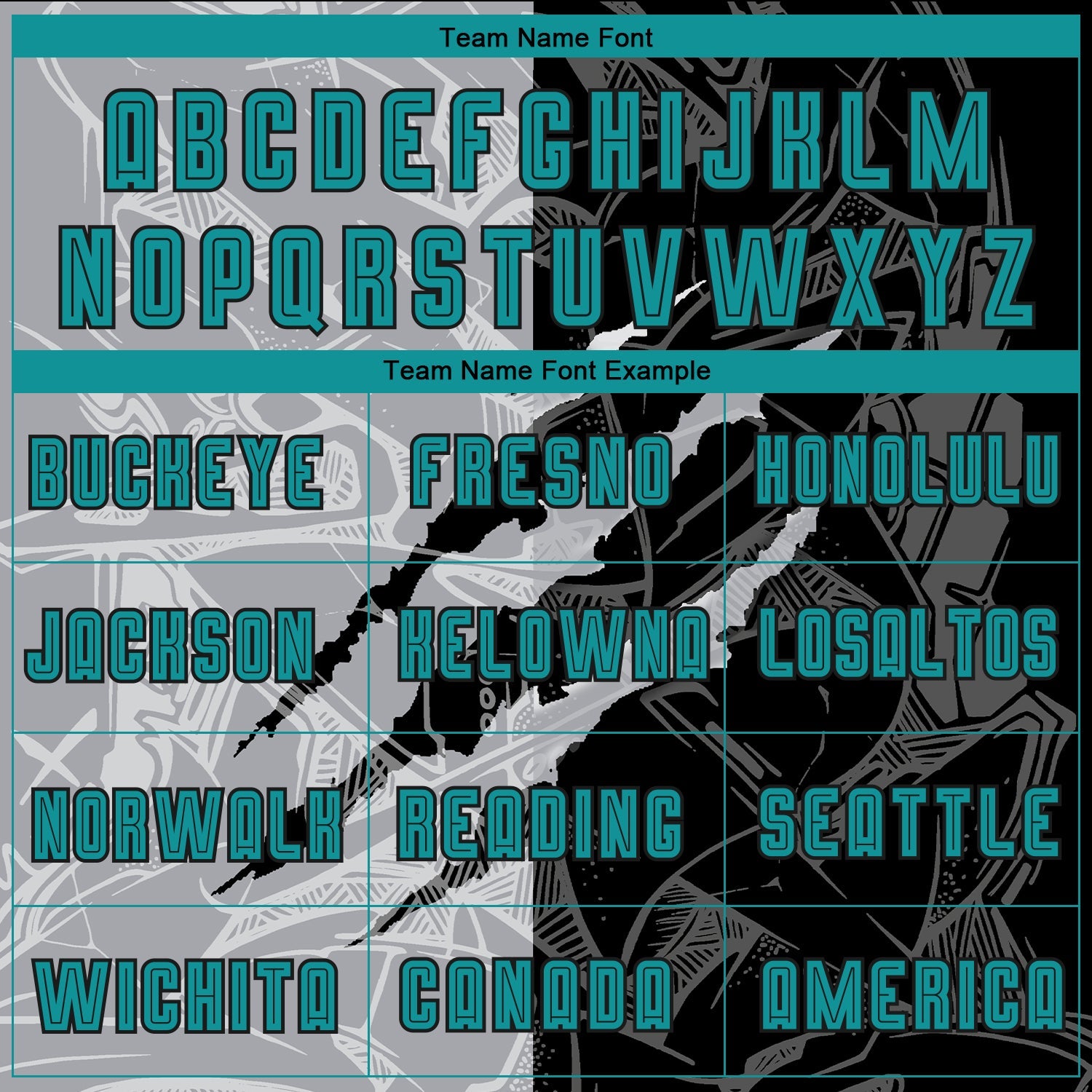 Custom Graffiti Pattern Teal Black-Gray Scratch Sublimation Soccer Uniform Jersey - Sky-Custom