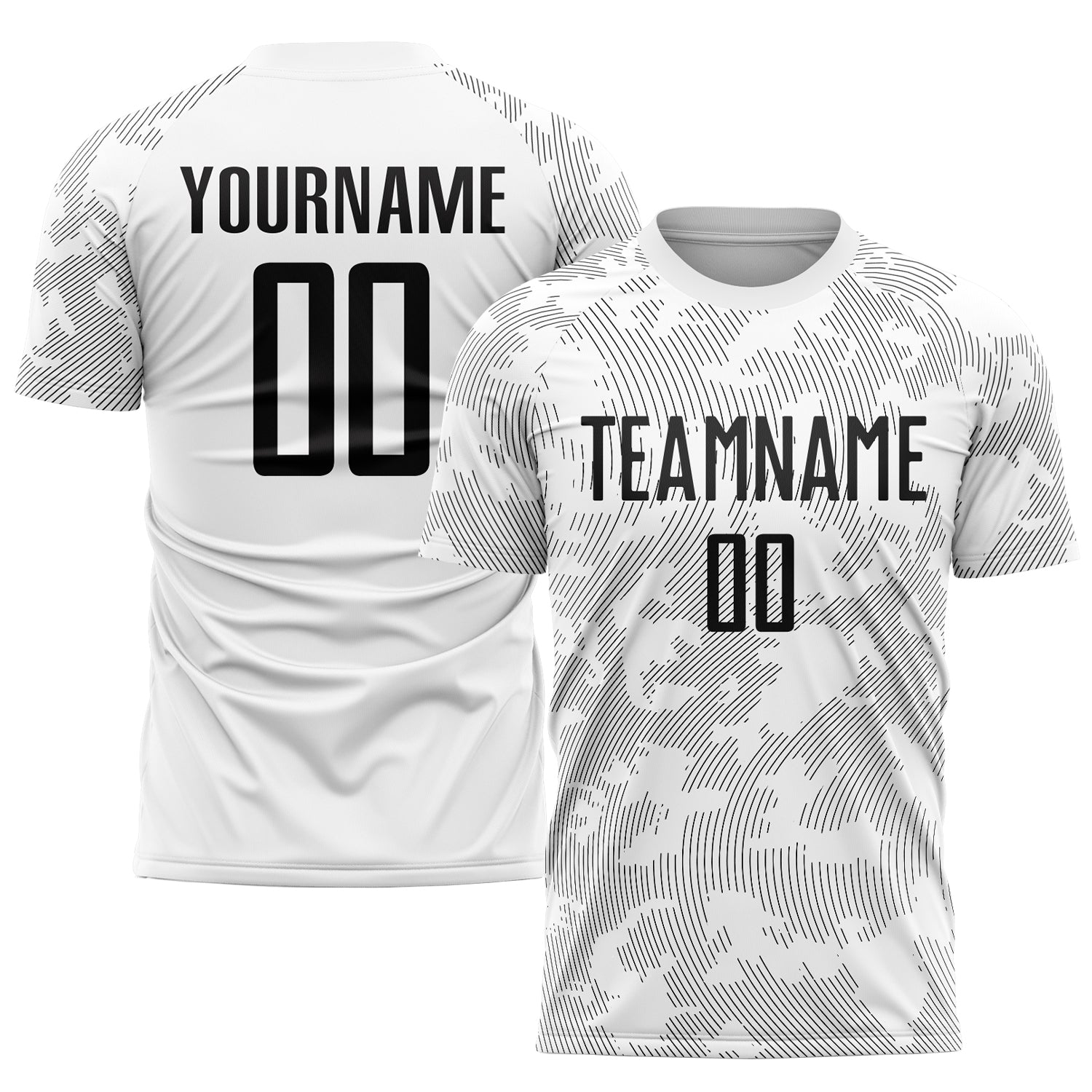 Custom White Black Sublimation Soccer Uniform Jersey - Sky-Custom