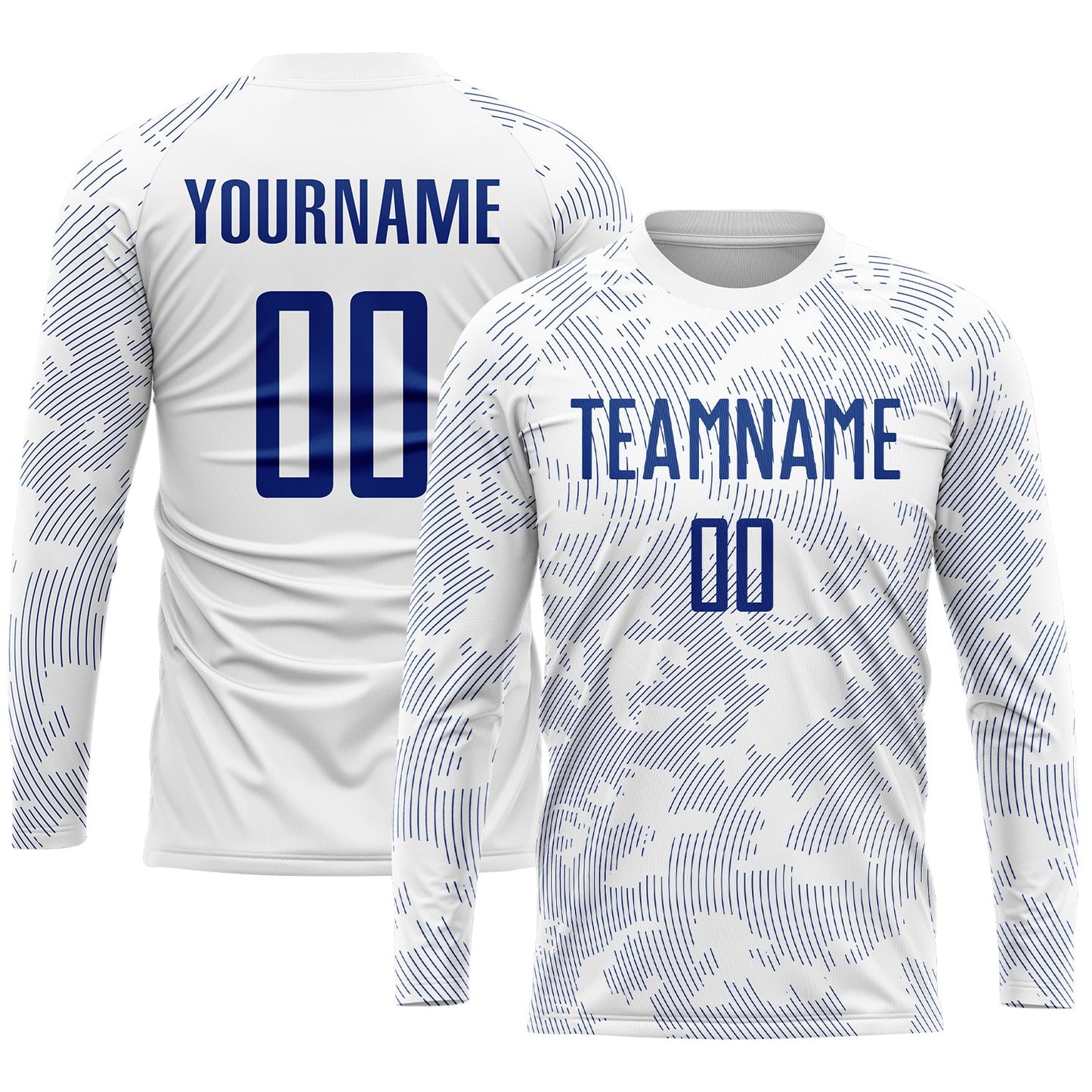Custom White Royal Sublimation Soccer Uniform Jersey - Sky-Custom