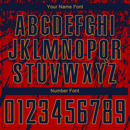 Custom Red Navy-Old Gold Sublimation Soccer Uniform Jersey - Sky-Custom
