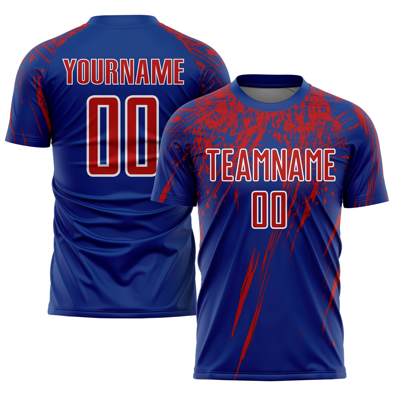 Custom Royal Red-White Sublimation Soccer Uniform Jersey - Sky-Custom