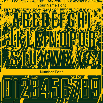 Custom Green Yellow Sublimation Soccer Uniform Jersey - Sky-Custom