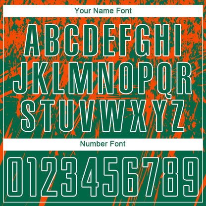 Custom Kelly Green Orange-White Sublimation Soccer Uniform Jersey - Sky-Custom