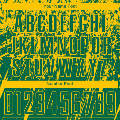 Custom Kelly Green Yellow Sublimation Soccer Uniform Jersey - Sky-Custom