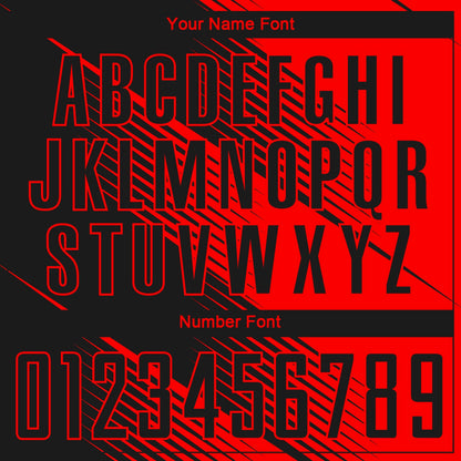 Custom Red Black Sublimation Soccer Uniform Jersey - Sky-Custom