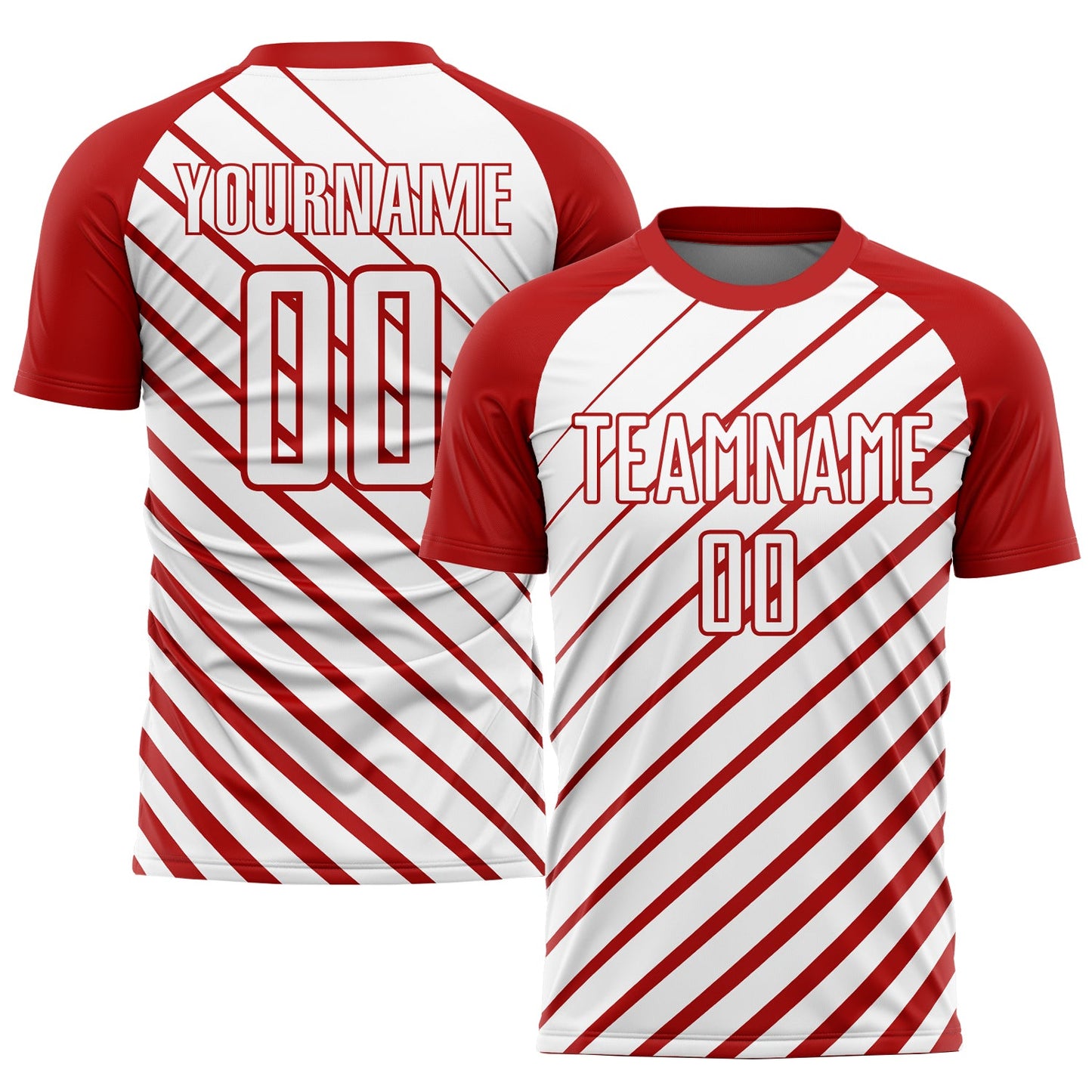 Custom Red White Sublimation Soccer Uniform Jersey - Sky-Custom