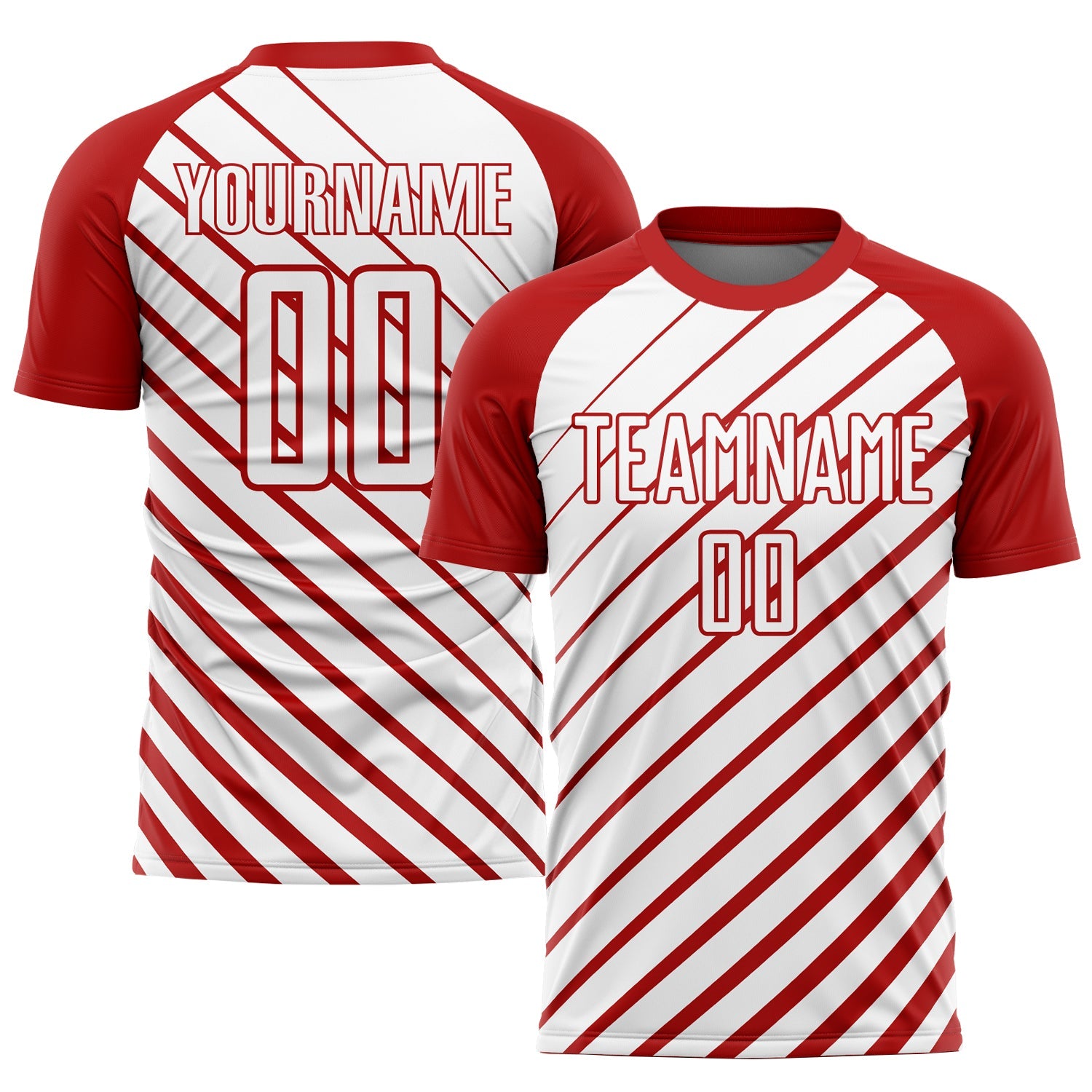 Custom Red White Sublimation Soccer Uniform Jersey - Sky-Custom