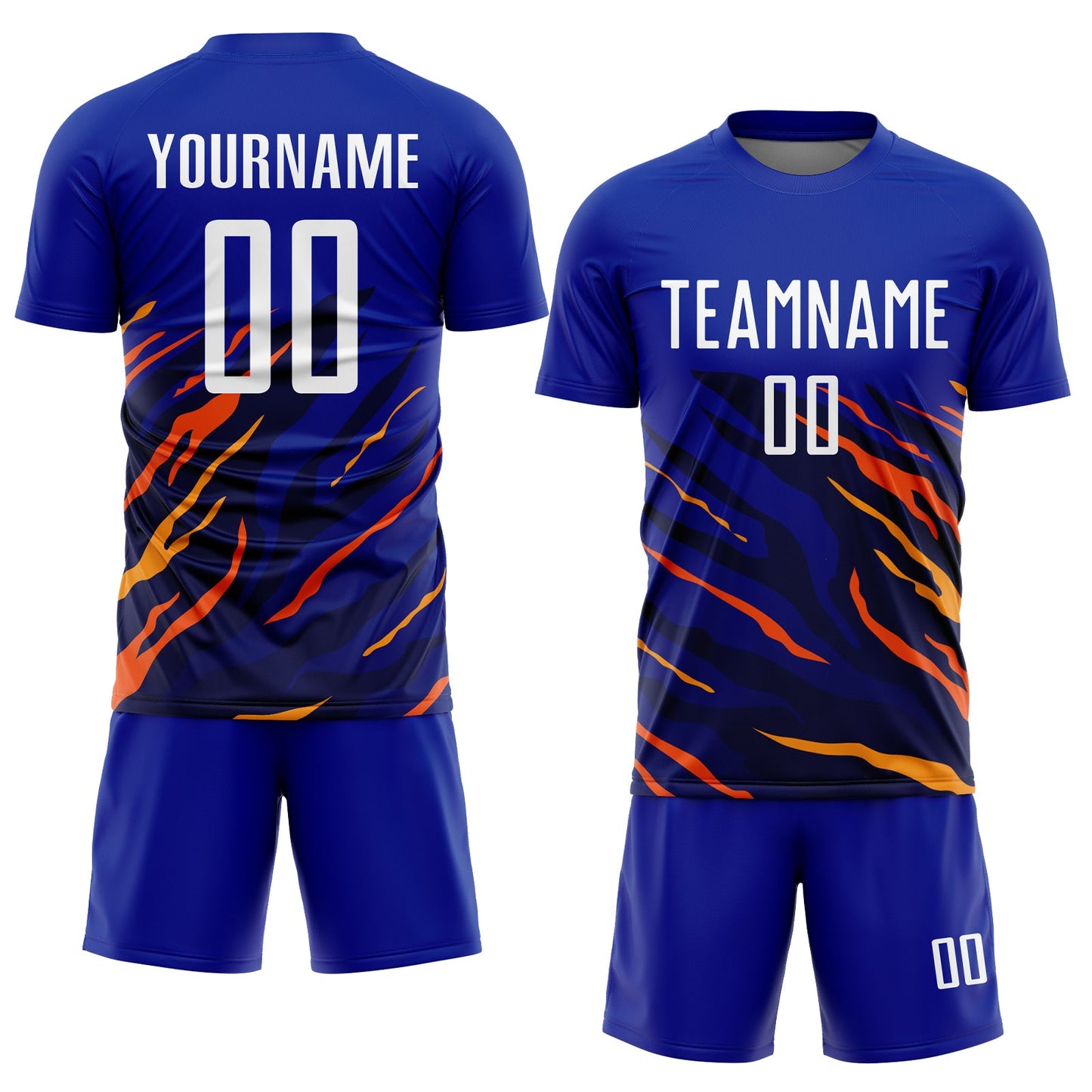 Custom Royal White Yellow-Black Sublimation Soccer Uniform Jersey - Sky-Custom