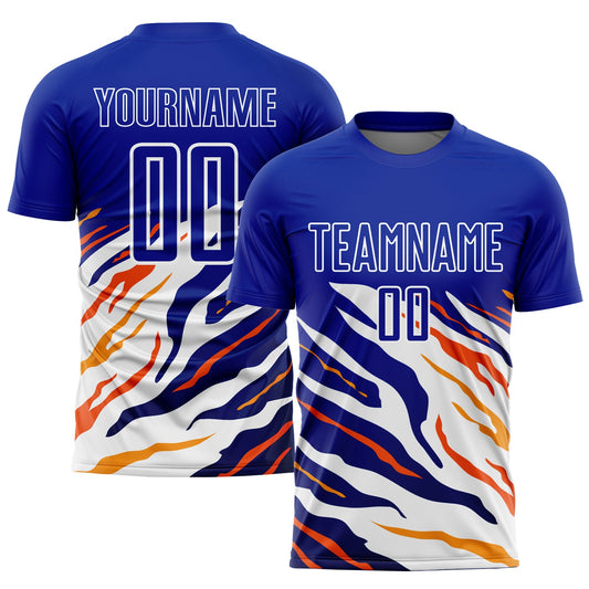 Custom Royal Yellow-Red Sublimation Soccer Uniform Jersey - Sky-Custom