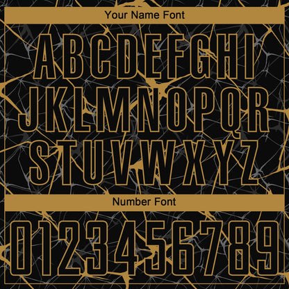 Custom Black Old Gold Sublimation Soccer Uniform Jersey - Sky-Custom
